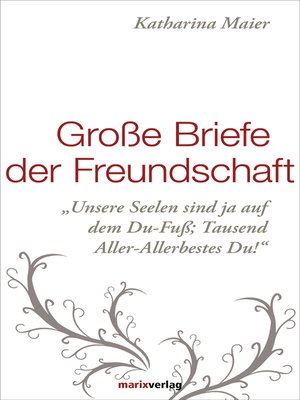 cover image of Große Briefe der Freundschaft